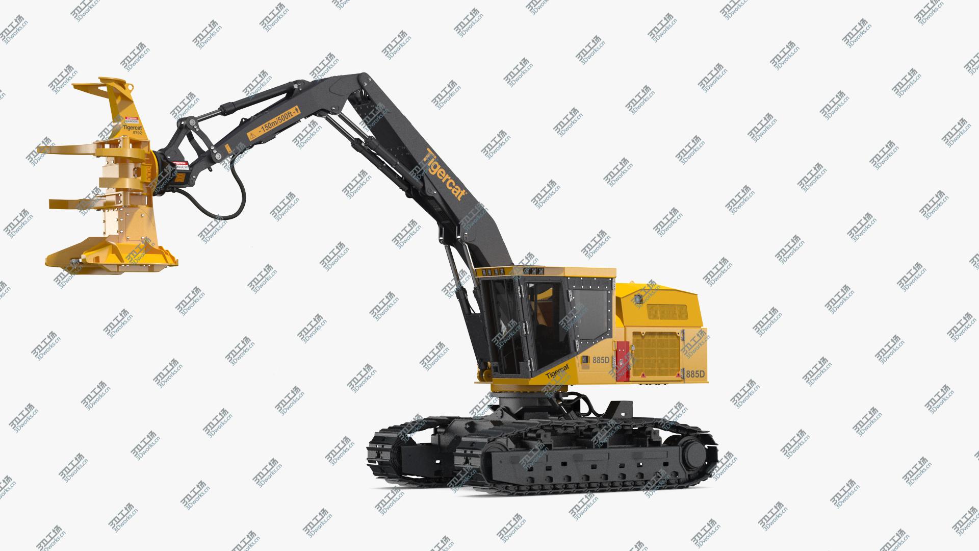 images/goods_img/20210319/3D Tigercat 855D Tracked Feller Buncher Rigged/4.jpg